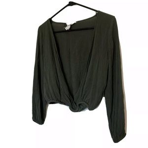 Sadie & Sage Long Sleeve Crop Top